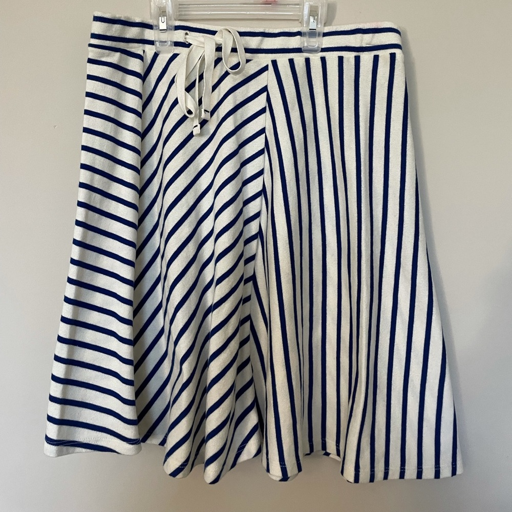 Blue and white skirt